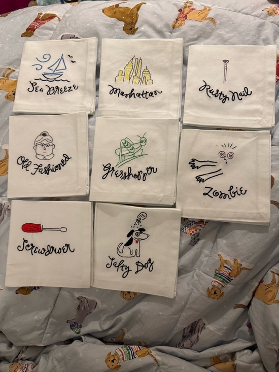 Pottery Barn Other - Pottery Barn cocktail napkins (8)